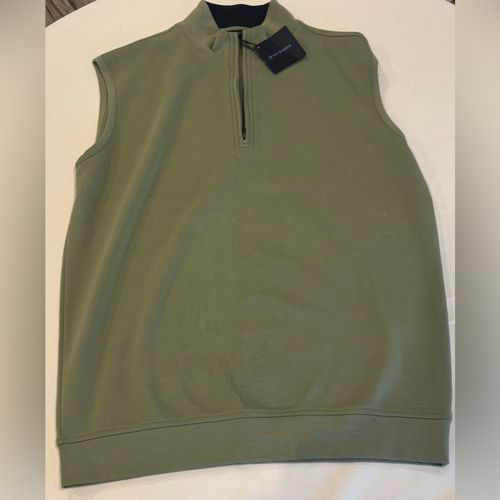 Scott Barber Pima Interlock 1/4 Zip Vest